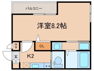 ワコーレヴィータ大開通の物件間取画像